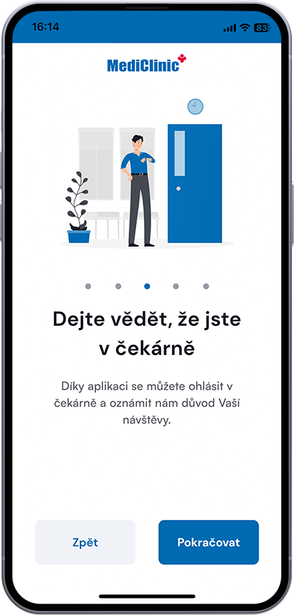 Dejte vědět, že jste v čekárně